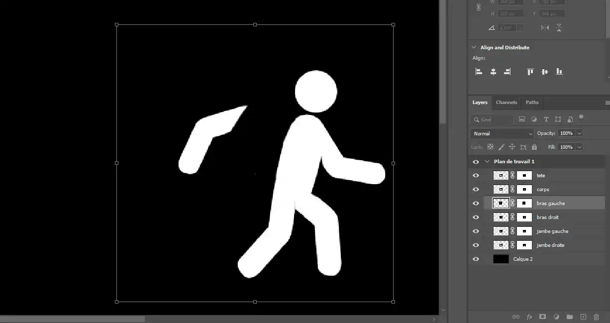 Photoshop picto homme